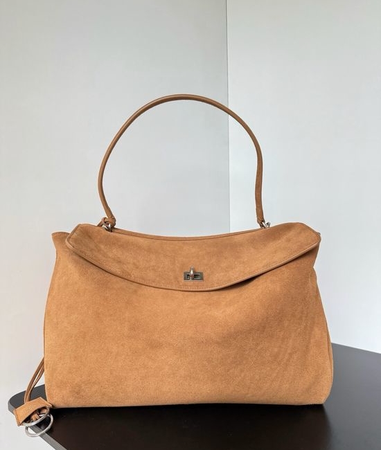 Balenciaga Rodeo Oversized Suede Tote Bag 789744