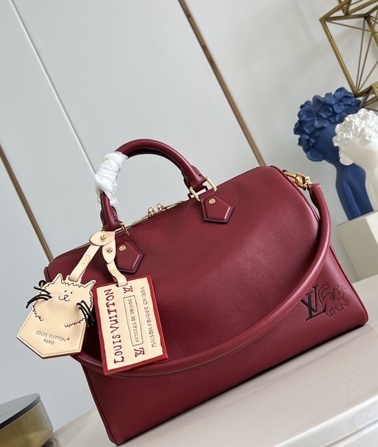 Louis Vuitton LV Speedy Soft Leather Handbag M25766