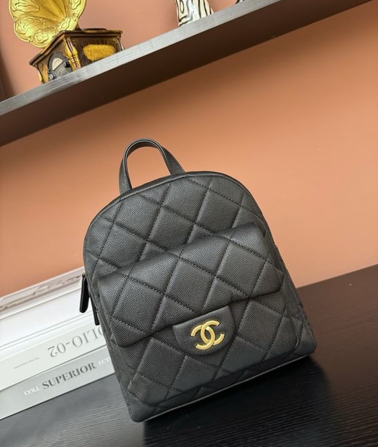 Chanel Grained Calfskin Adjustable Backpack AS5793