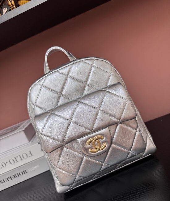 Chanel Grained Calfskin Adjustable Backpack AS5793