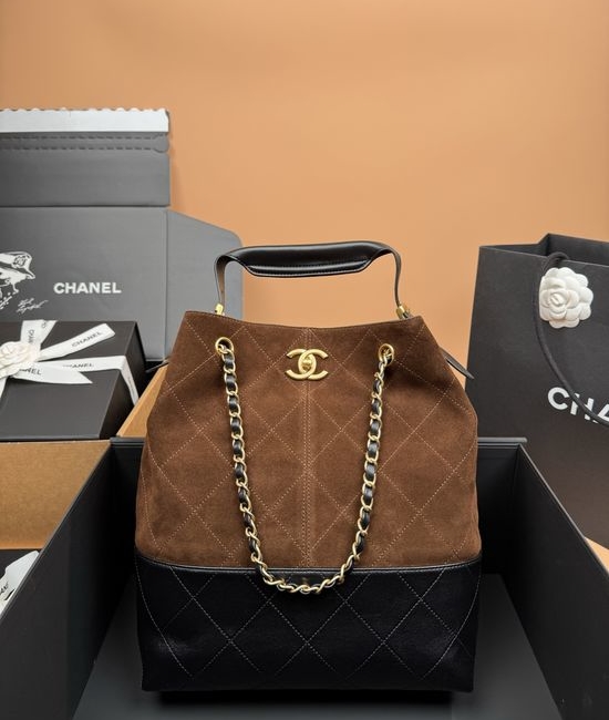 Chanel 25AHobo Shopping Bag Quilted Stitching 5635