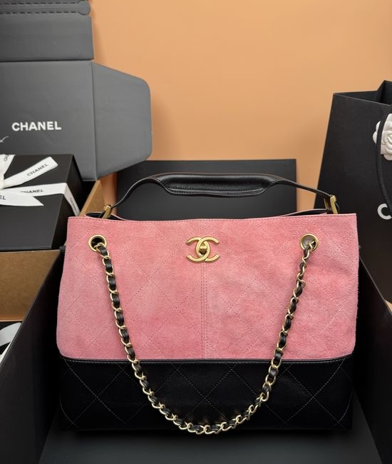 Chanel Hobo Shopping Bag Medium Pink 5634