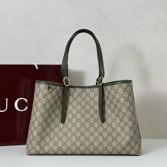Gucci Crossbody Bag Coffee Green 815213