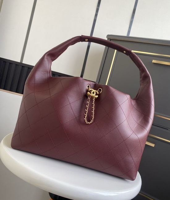 Chanel Hobo Bag Calfskin Leather Chain Shoulder Bag AS5967