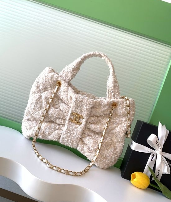 Chanel Flap Chain Bag Denim Bow Decoration AS5851