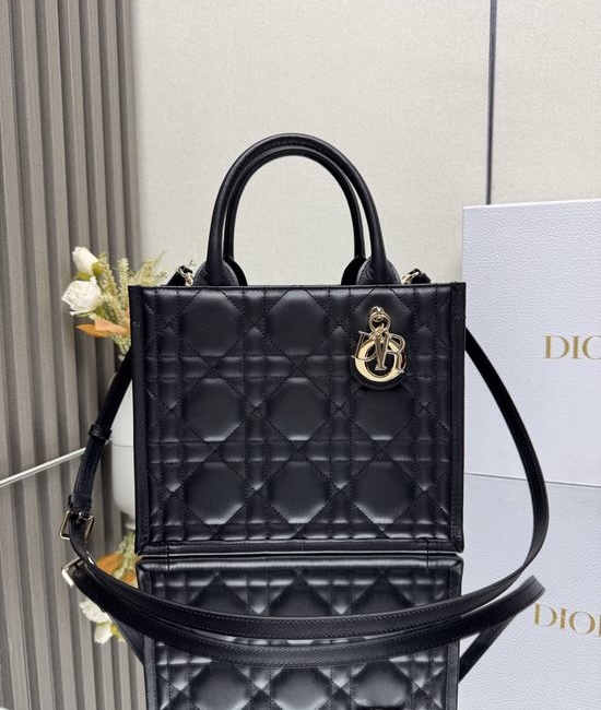 Christian Dior CD Book Tote Leather Handbag M1325