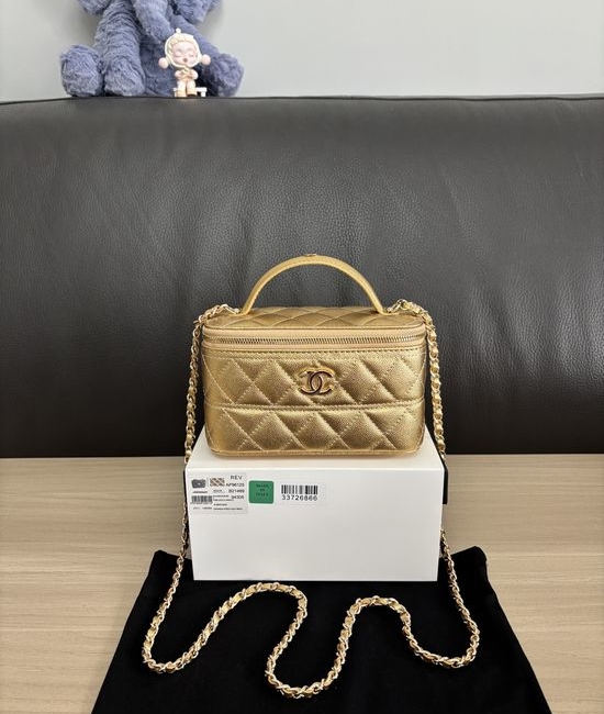 Chanel Logo Crossbody Lipstick Bag A96125