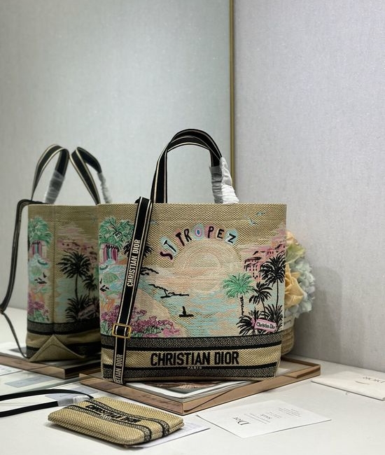 Christian Dior CD Saint Tropez Tote Bag 1288