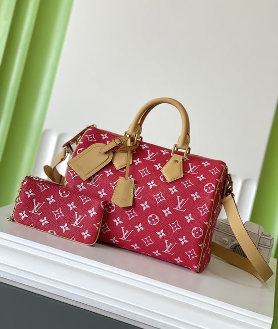 Louis Vuitton LV SPEEDY Full Leather Handheld Bag M14067