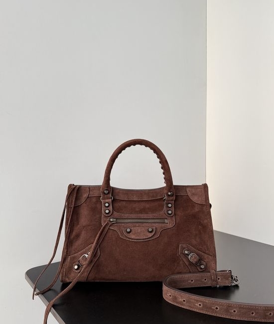 Balenciaga Suede City Shoulder Bag 811442