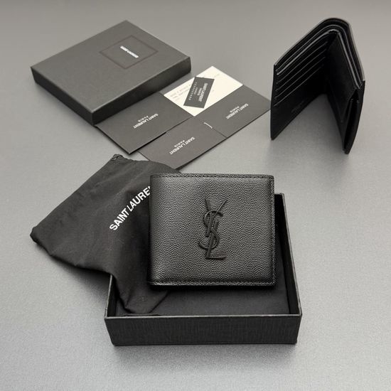 Yves Saint Laurent YSL TINY LE CASSANDRE Grain Leather Wallet 463249