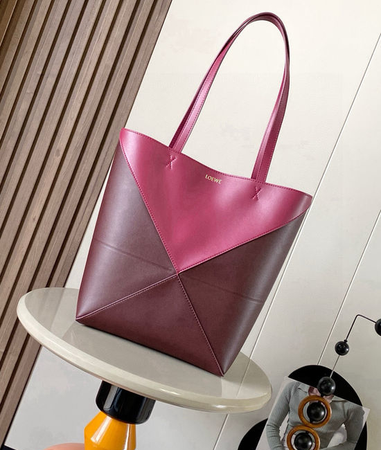 Loewe Puzzle Fold Leather Tote Bag 9029