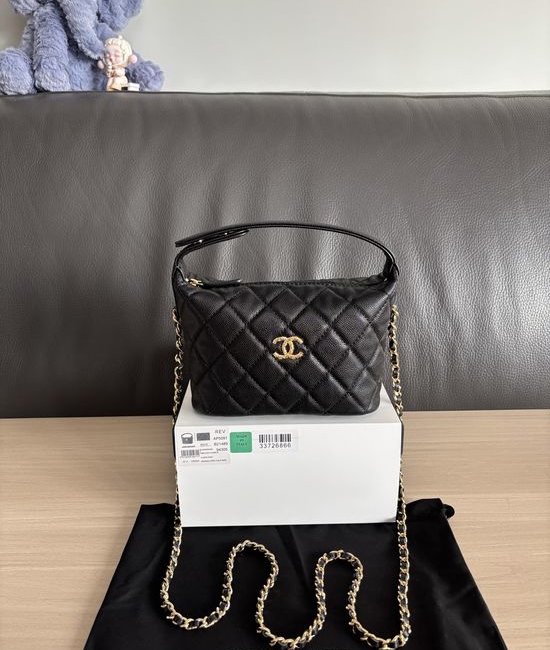 Chanel Lunch Box Bag Calfskin Chain AP5191