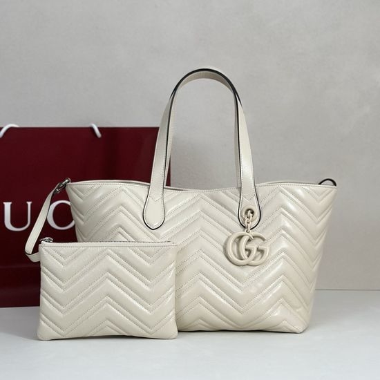 Gucci Classic Shoulder Bag Ivory White 855279