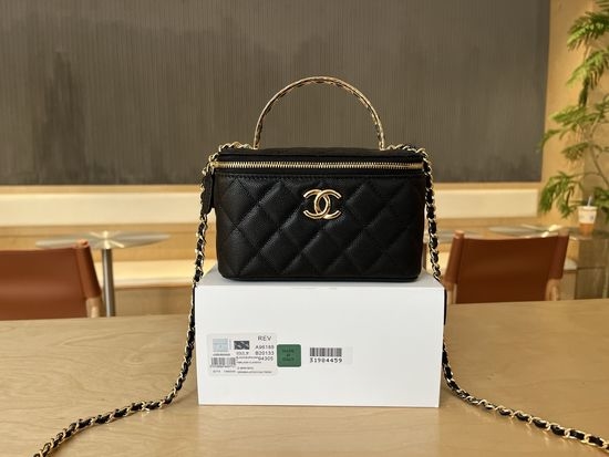 Chanel Vanity Case With Double C Handle A96188