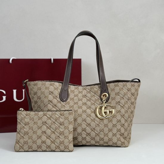 Gucci Light Beige Fabric Shoulder Bag 855279