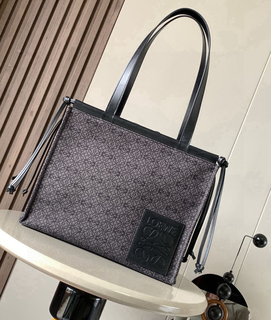 Loewe Cushion Tote Canvas Leather Bag 8015
