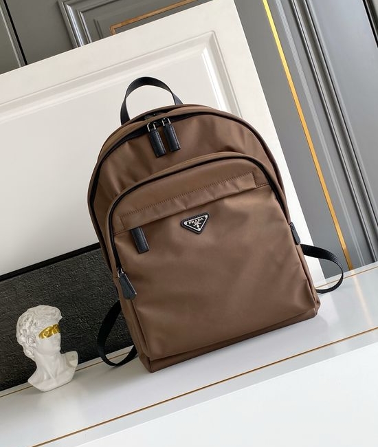Prada Saffiano Leather Trimmed Backpack 2VZ048