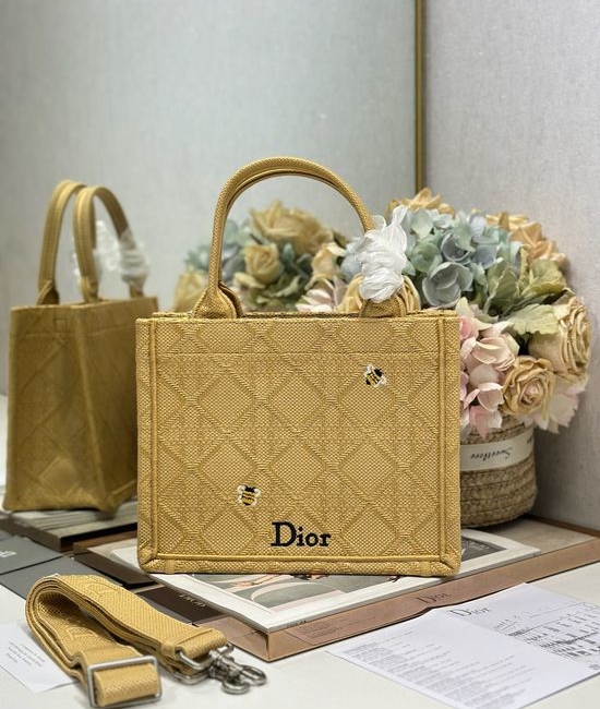 Christian Dior CD Mini Book Tote Embroidered 7261