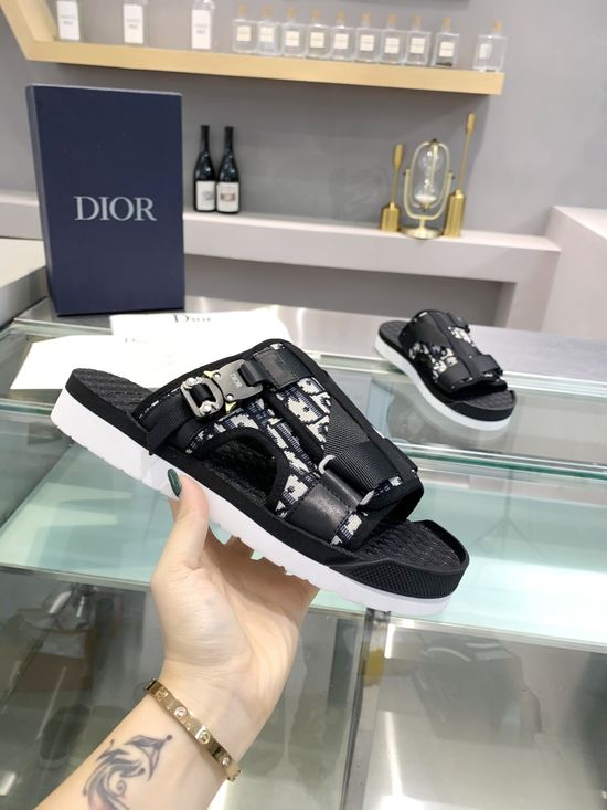 Christian Dior Jacquard Pattern Slip Resistant Casual Home Slippers