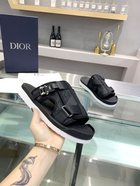 Christian Dior Jacquard Pattern Slip Resistant Casual Home Slippers