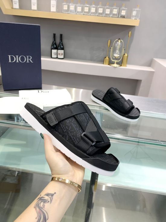 Christian Dior Jacquard Pattern Slip Resistant Casual Home Slippers
