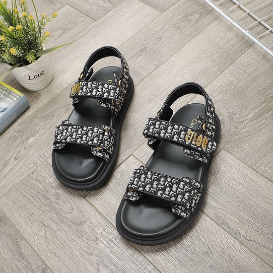 Christian Dior Casual Adjustable Strap Comfortable Sandals Premium Leather Lining