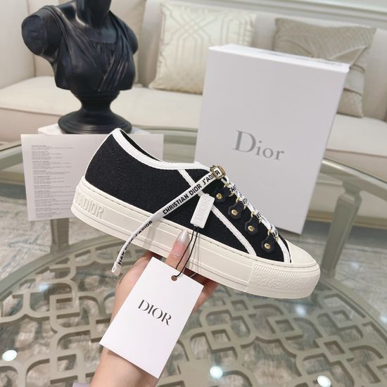 Christian Dior Canvas Garden Shoes with Leather Lining