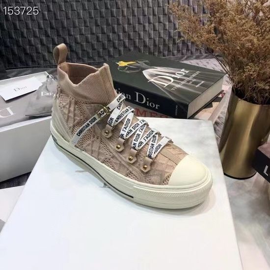 Christian Dior Pink Breathable Knit Slip On Casual Sneakers Non Slip Sole