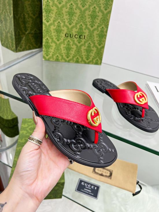 Gucci Soft Lining Flip Flops with Multiple Color Options