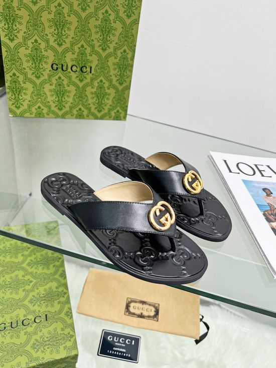 Gucci Soft Lining Flip Flops with Multiple Color Options