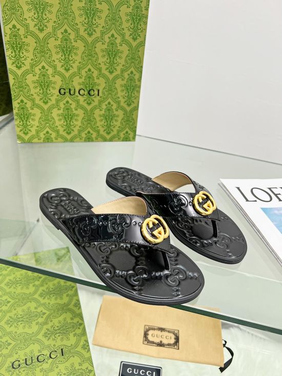Gucci Soft Lining Flip Flops with Multiple Color Options