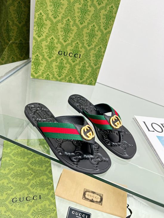Gucci Soft Lining Flip Flops with Multiple Color Options