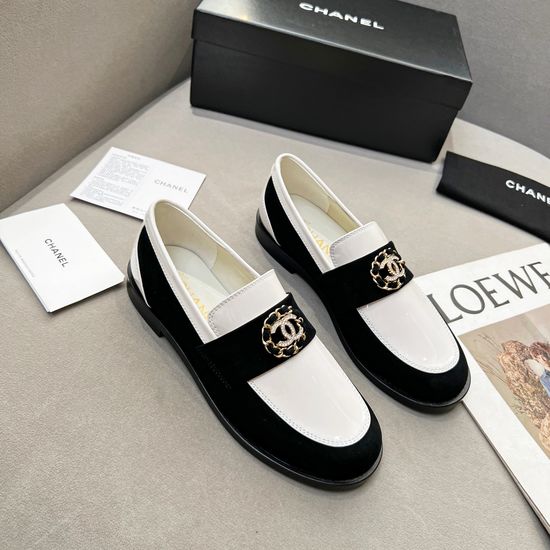 Chanel Retro Leather Loafers Classic Comfortable Casual Business Footwear
