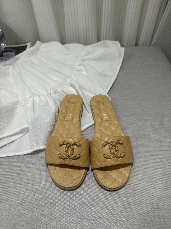 Chanel Premium Cowhide Low Heel Elegant Casual Shoes