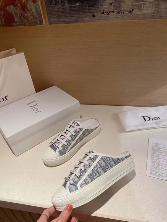 Christian Dior Embroidered Casual Shoes with Non-slip Durable Sole