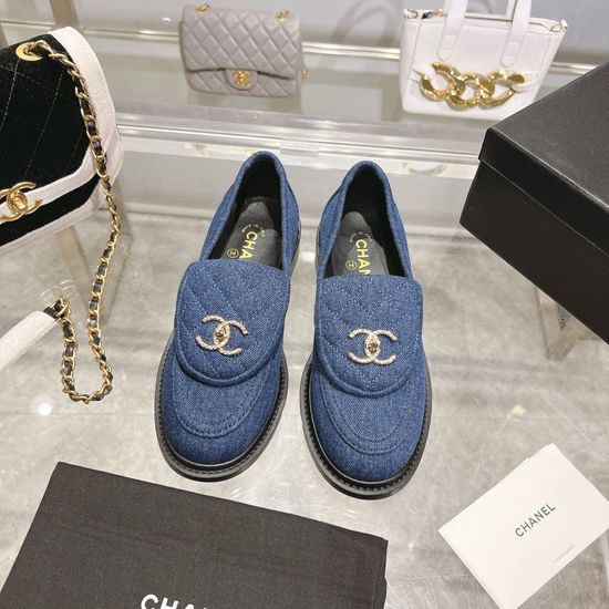 Chanel Elegant Flats Genuine Leather Upper Soft Sheepskin Lining