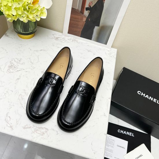 Chanel Premium Leather Dress Loafers Soft Lining Formal Casual Wear