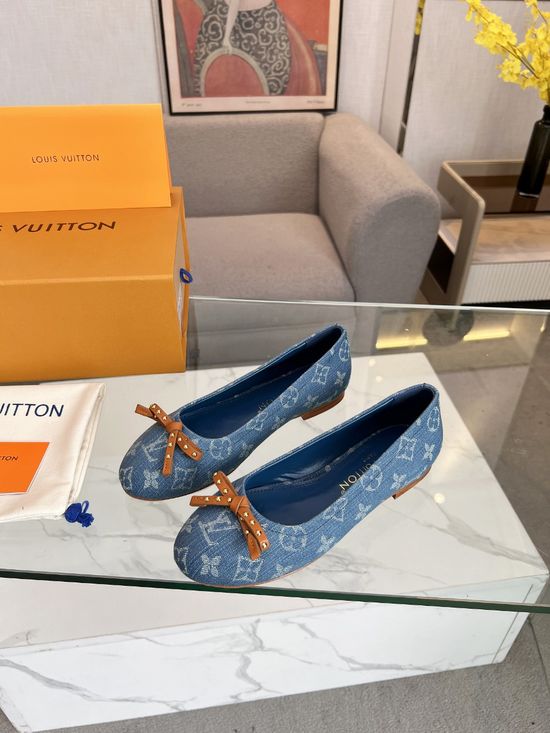 Louis Vuitton Vintage Fashion Bow Accent Flat Slide Sandals