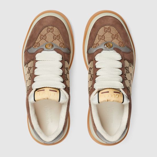 Gucci Vintage Distressed Thick Sole Comfortable Casual Sneakers