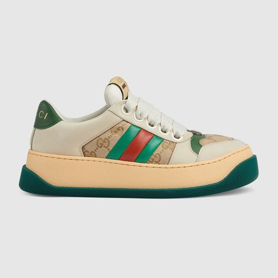 Gucci Vintage Distressed Thick Sole Comfortable Casual Sneakers