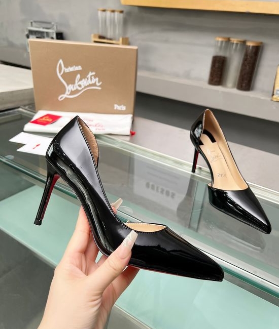 Christian Louboutine Classic Stiletto Heels With Signature Red Sole