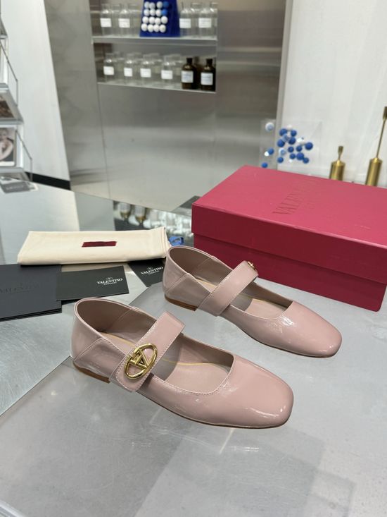 Valentino Elegant Leather Mary Jane Dress Shoes