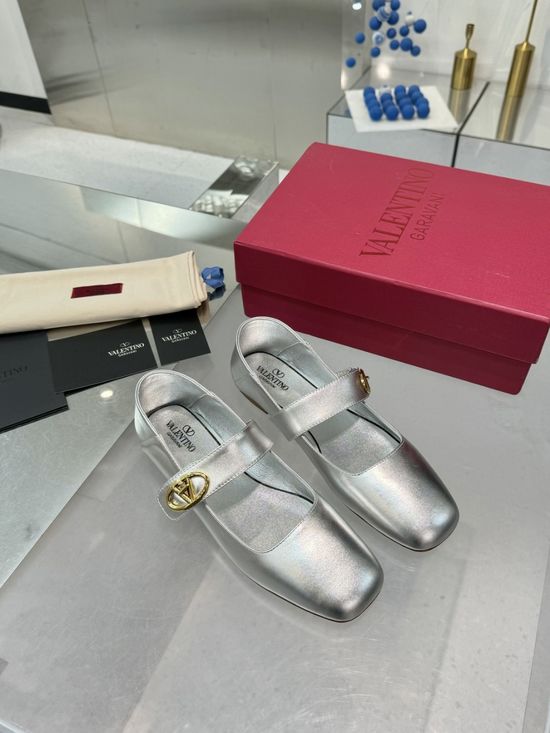 Valentino Elegant Leather Mary Jane Dress Shoes