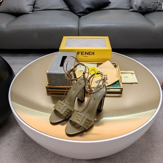 Fendi Elegant Hollow Heel Shoes Premium Quality Comfortable Stylish