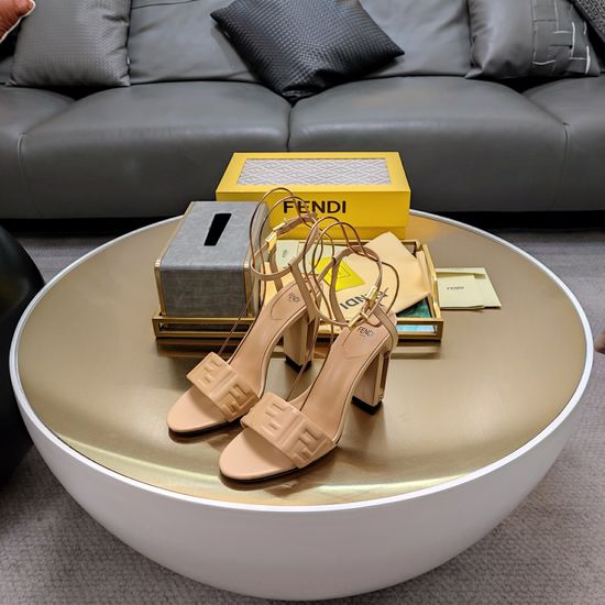Fendi Elegant Hollow Heel Shoes Premium Quality Comfortable Stylish
