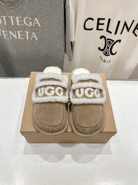 UGG Platform Slip On Shearling Lined Mules Non Slip Casual Shoes