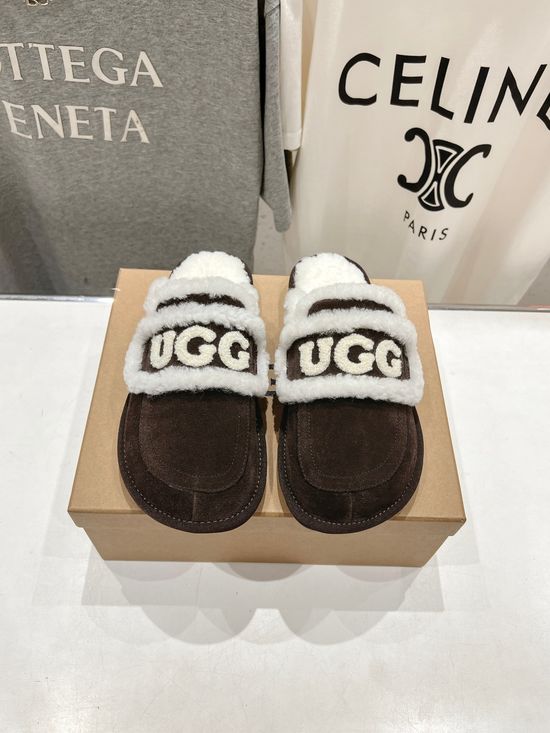 UGG Platform Slip On Shearling Lined Mules Non Slip Casual Shoes