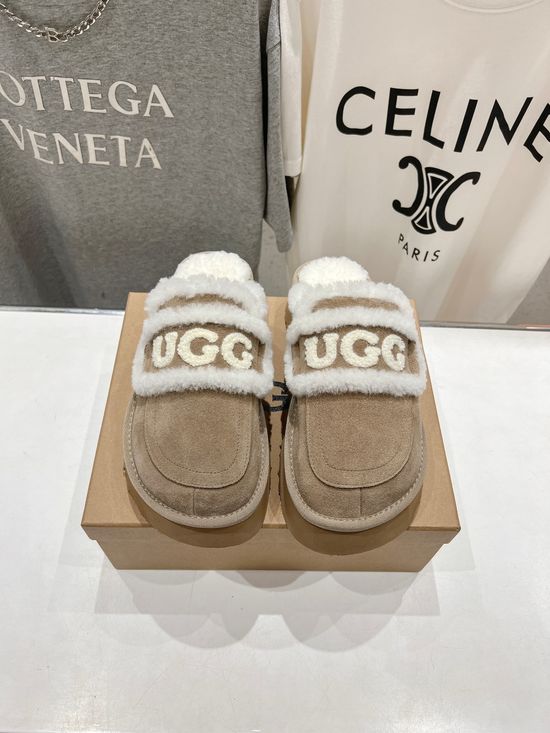 UGG Platform Slip On Shearling Lined Mules Non Slip Casual Shoes