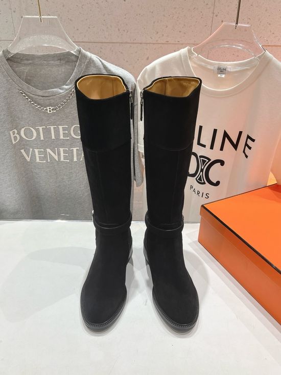 Hermes Chelsea Side Zipper Over-knee Boots in High Quality
